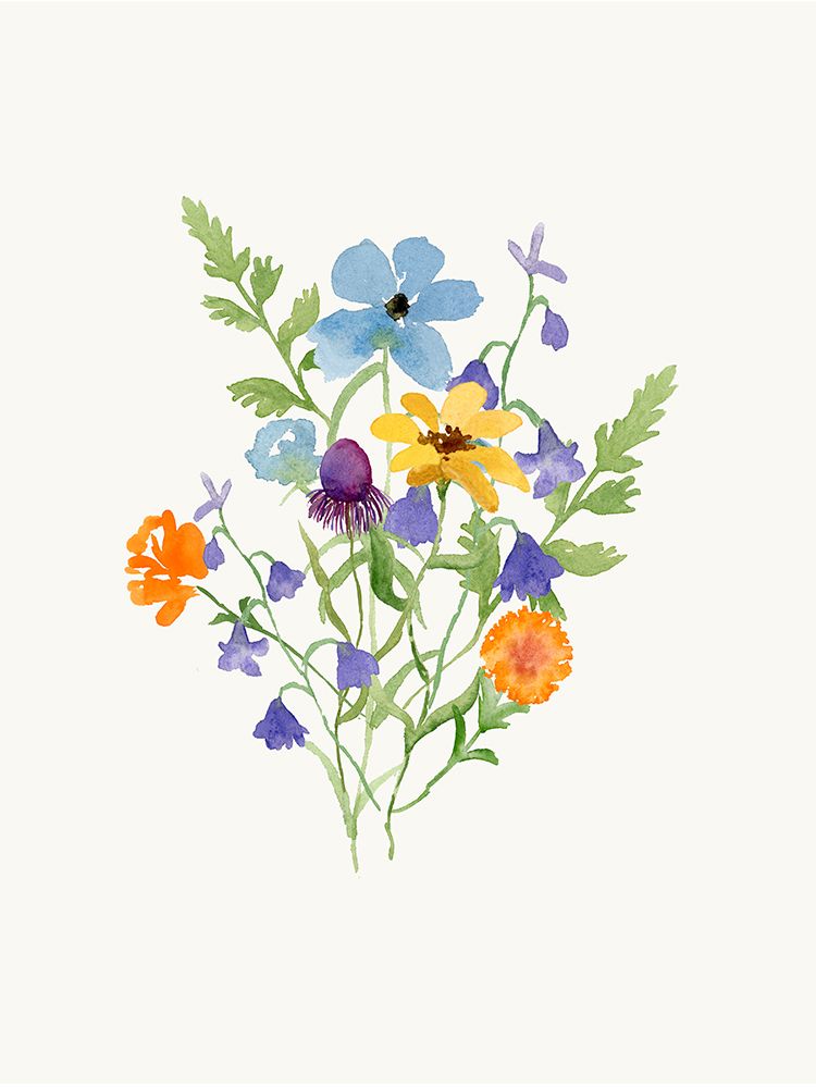 Pretty Bouquet 1 art print by Corinne Rose Design for $57.95 CAD