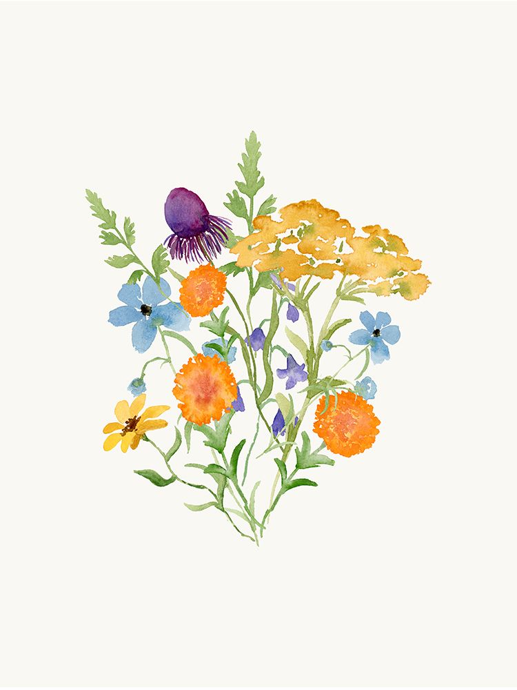 Pretty Bouquet 3 art print by Corinne Rose Design for $57.95 CAD