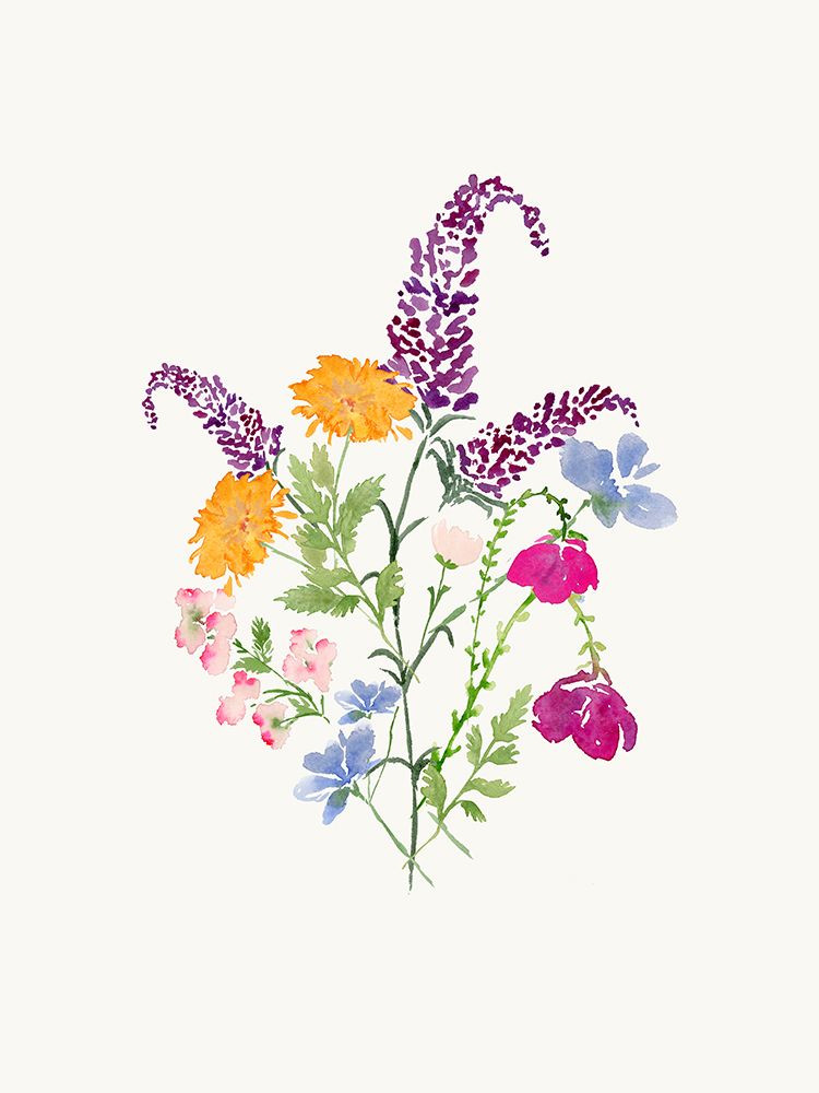 Wildflowers 3 art print by Corinne Rose Design for $57.95 CAD