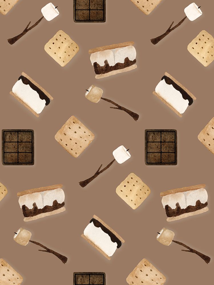 Smores Pattern 3 art print by Corinne Rose Design for $57.95 CAD