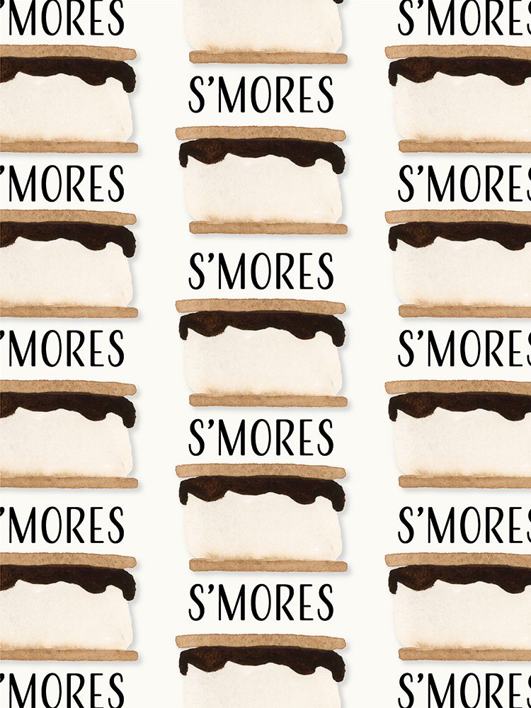 Smores Pattern Stacked art print by Corinne Rose Design for $57.95 CAD