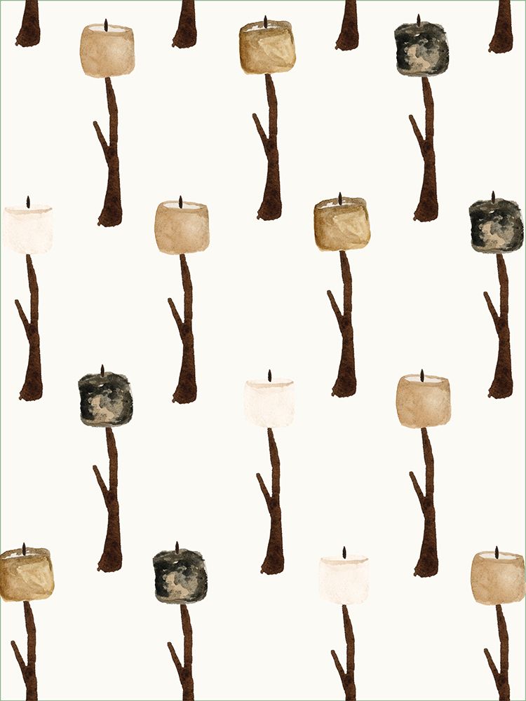 Toasted Marshmallows Pattern art print by Corinne Rose Design for $57.95 CAD