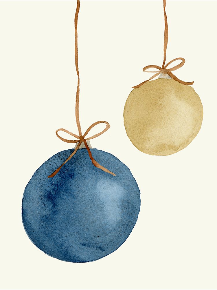 Chrsitmas Ornaments art print by Corinne Rose Design for $57.95 CAD