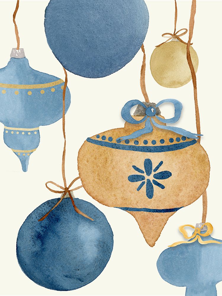 Hanging Ornaments art print by Corinne Rose Design for $57.95 CAD