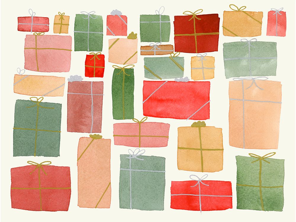 Christmas Presents art print by Corinne Rose Design for $57.95 CAD
