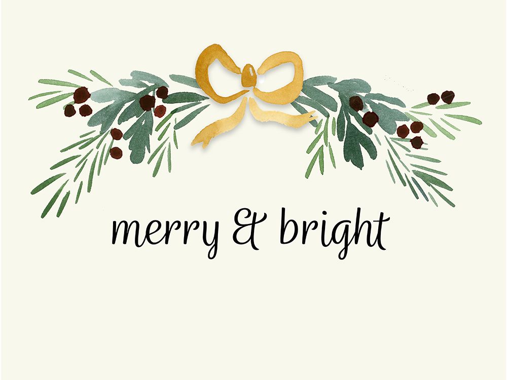Merry And Bright art print by Corinne Rose Design for $57.95 CAD