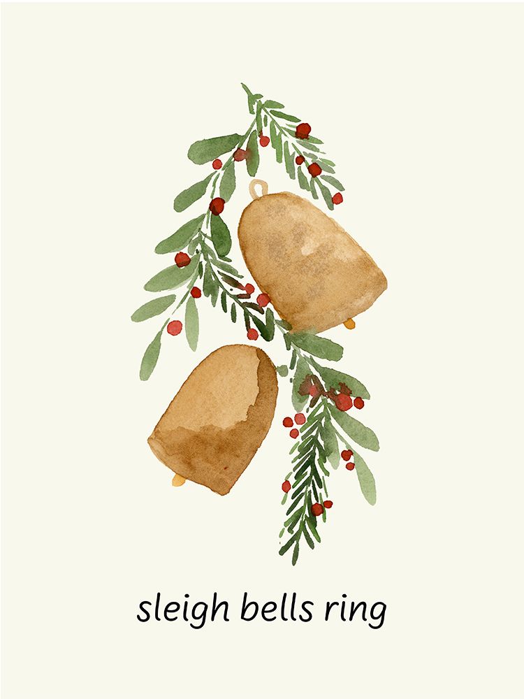 Sleigh Bells art print by Corinne Rose Design for $57.95 CAD