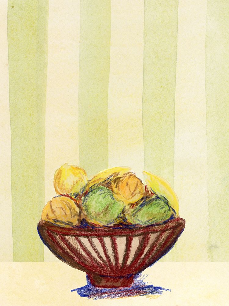 Bowl Of Fruit art print by Corinne Rose Design for $57.95 CAD