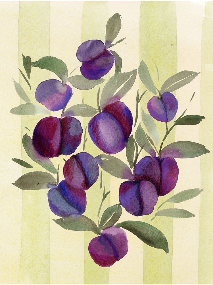 Plums art print by Corinne Rose Design for $57.95 CAD