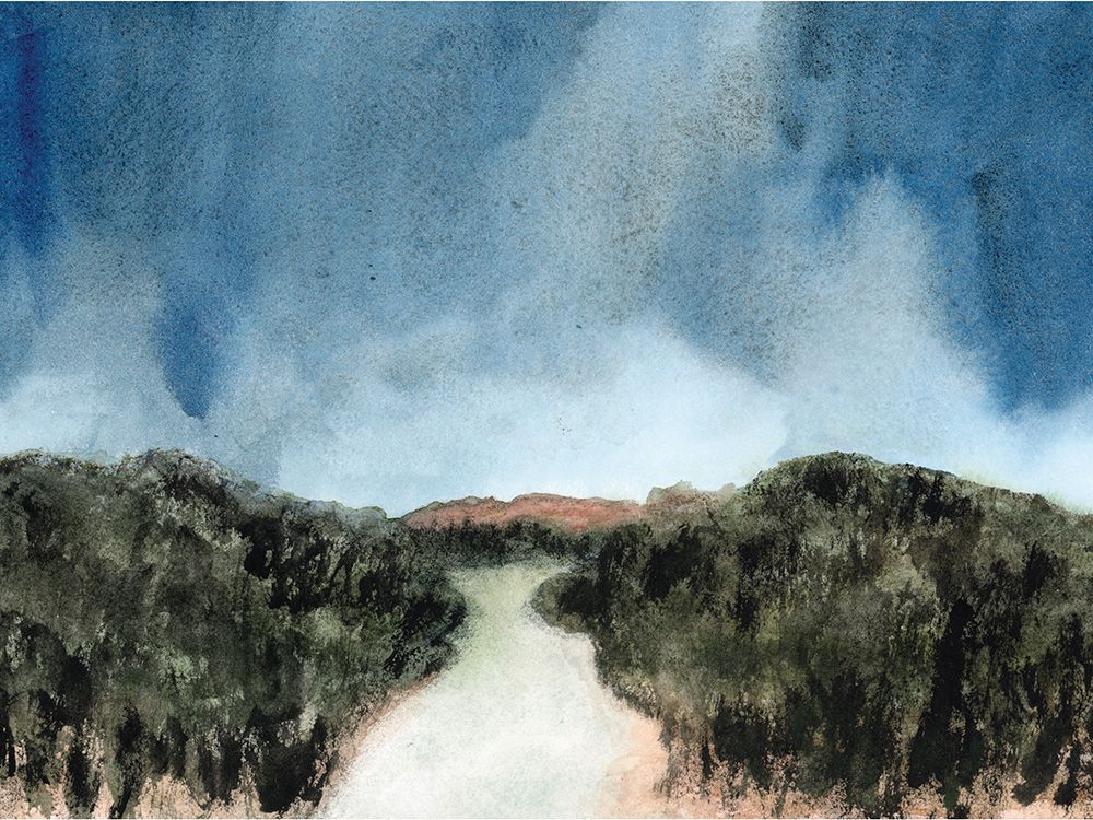 Earthy Landscape art print by Corinne Rose Design for $57.95 CAD