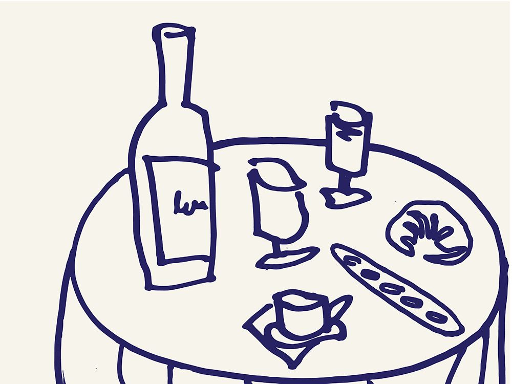 Table Setting art print by Corinne Rose Design for $57.95 CAD