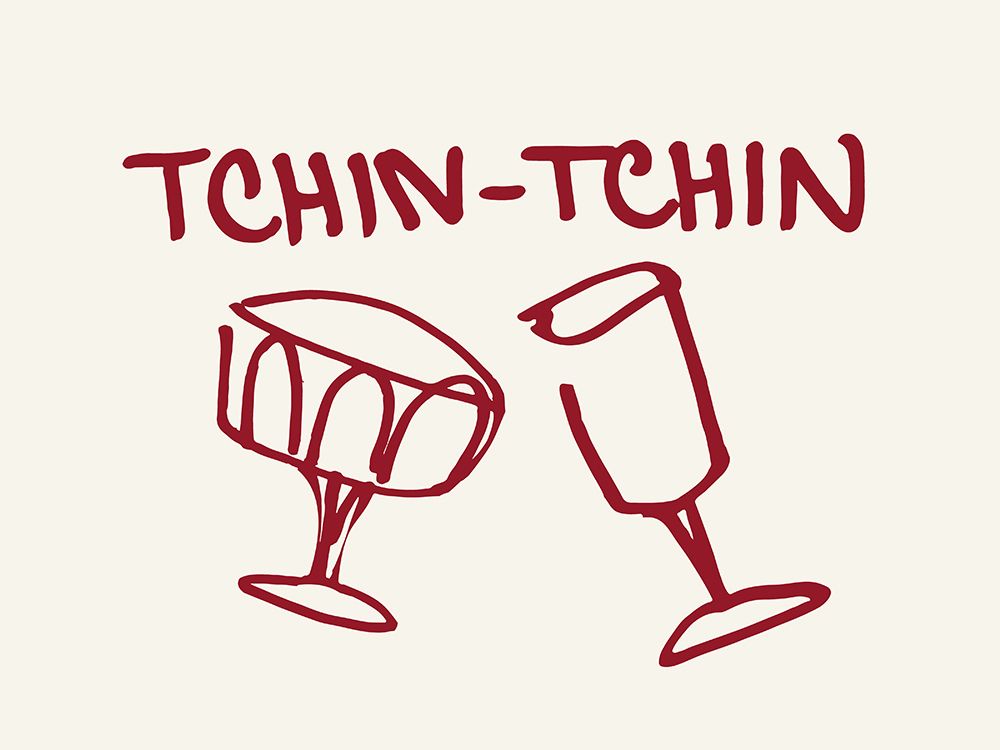 Tchin Tchin art print by Corinne Rose Design for $57.95 CAD