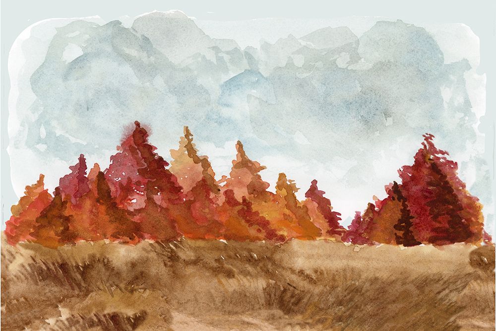 Fall Landscape art print by Corinne Rose Design for $57.95 CAD