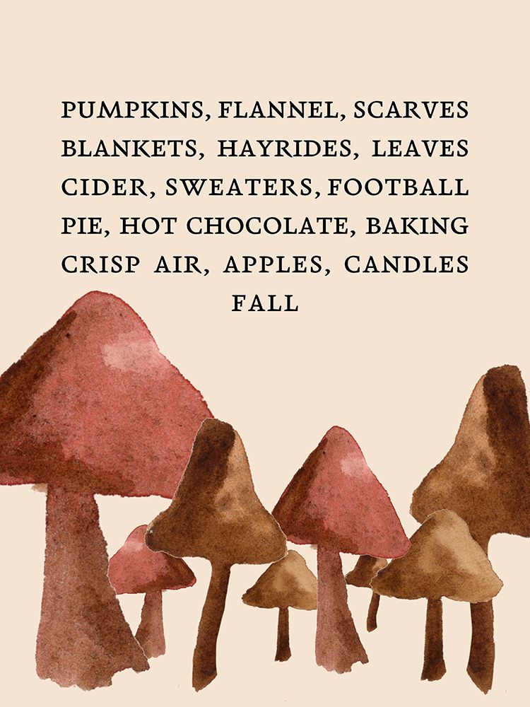 Mushroom Sentiment art print by Corinne Rose Design for $57.95 CAD