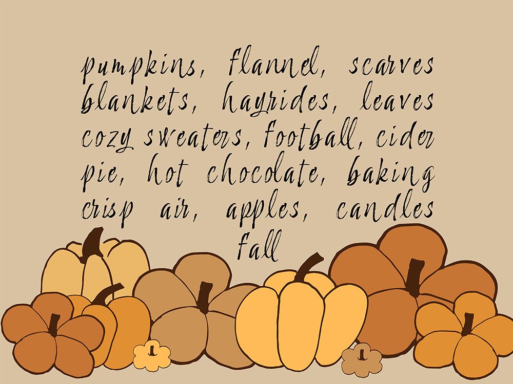 Fall Pumpkin Senitment art print by Corinne Rose Design for $57.95 CAD