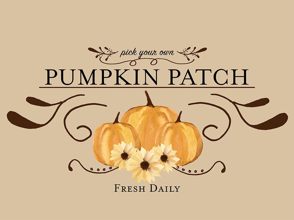 Pumpkin Patch art print by Corinne Rose Design for $57.95 CAD