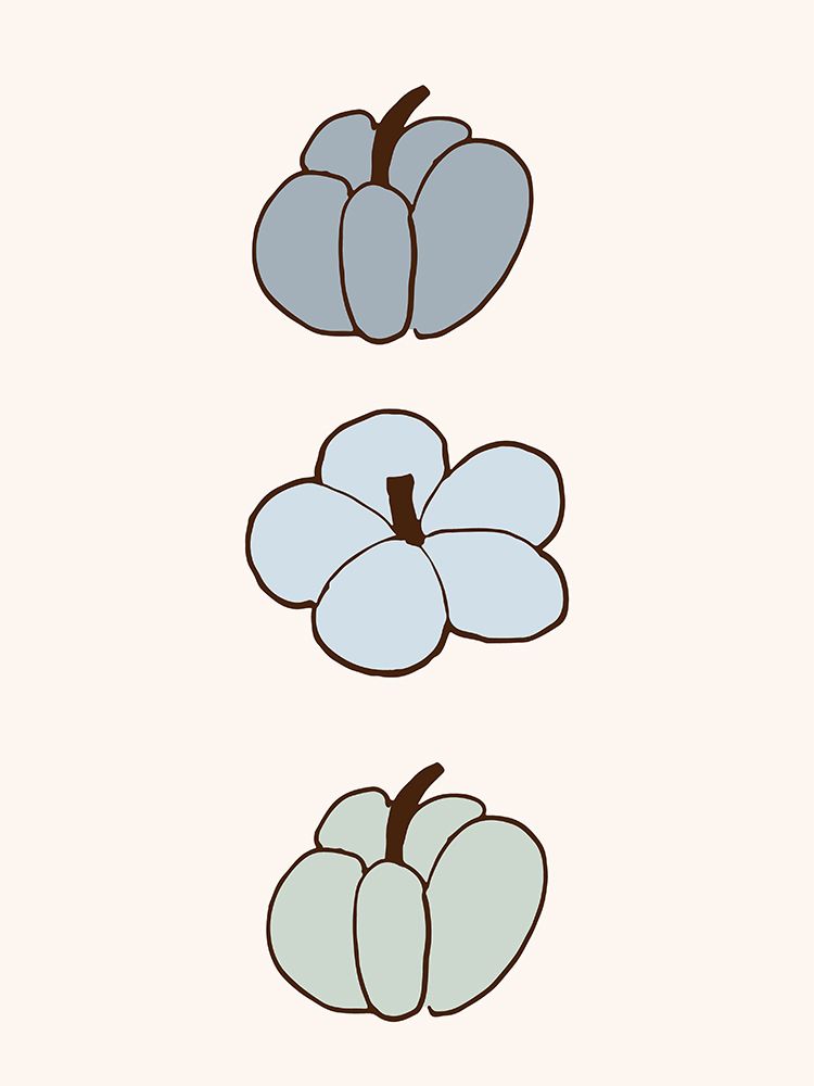Pumpkin Trio 1 art print by Corinne Rose Design for $57.95 CAD