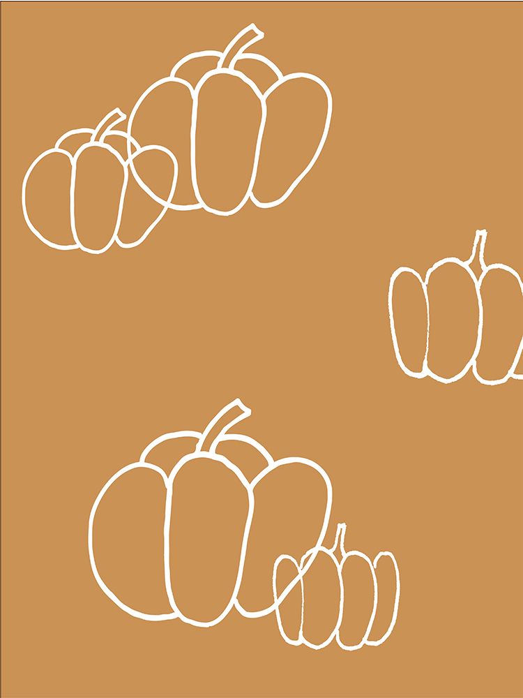 Pumpkin Silhouette 2 art print by Corinne Rose Design for $57.95 CAD