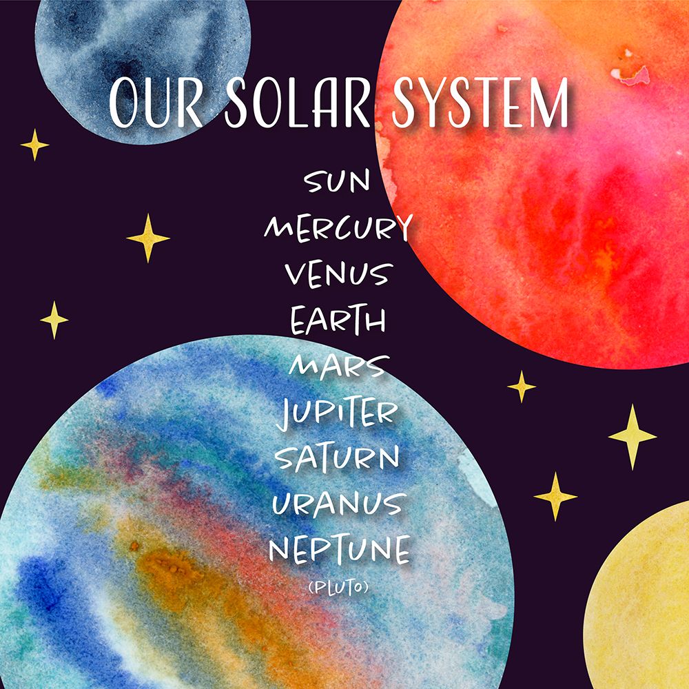 Solar System 3 art print by Corinne Rose Design for $57.95 CAD