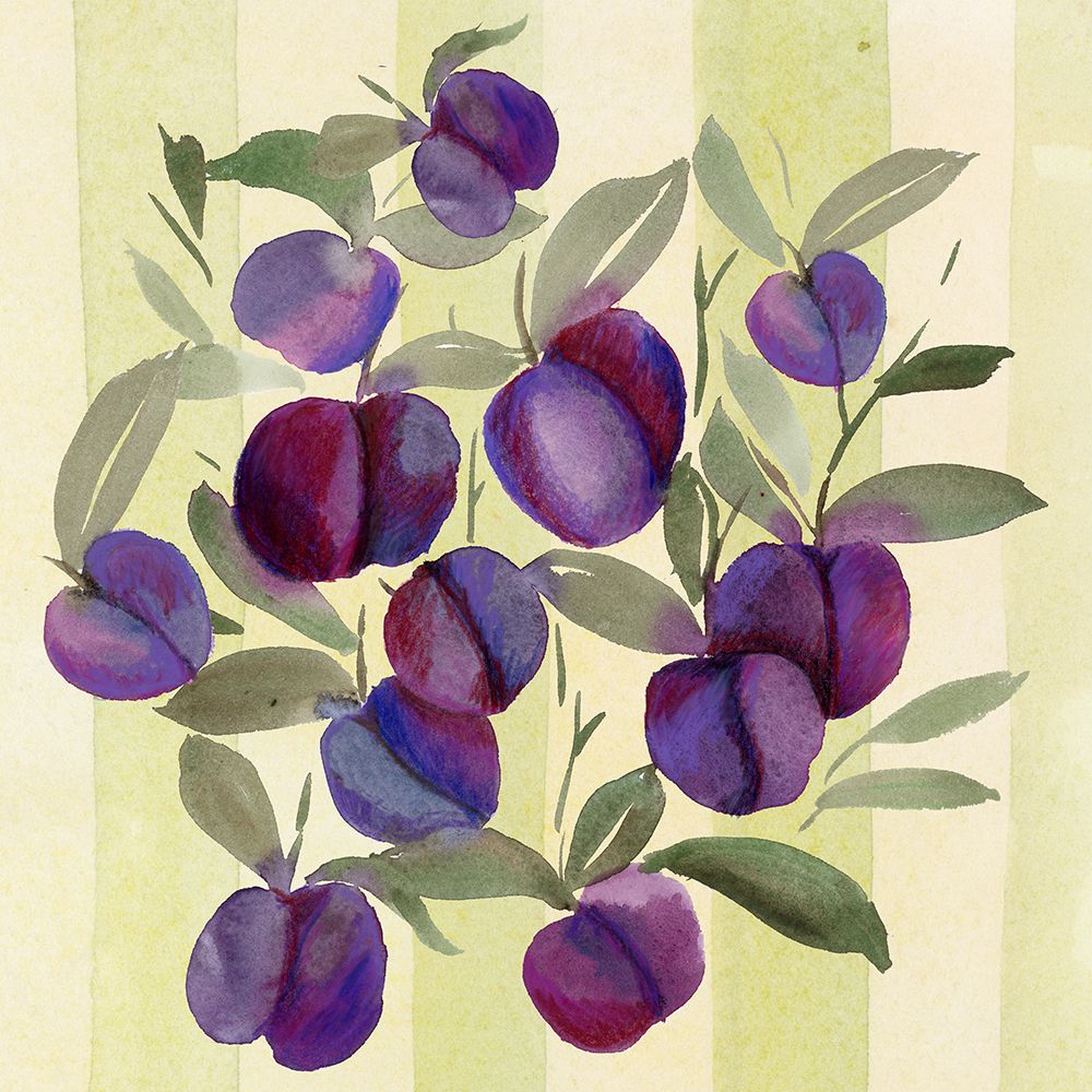 Plums art print by Corinne Rose Design for $57.95 CAD