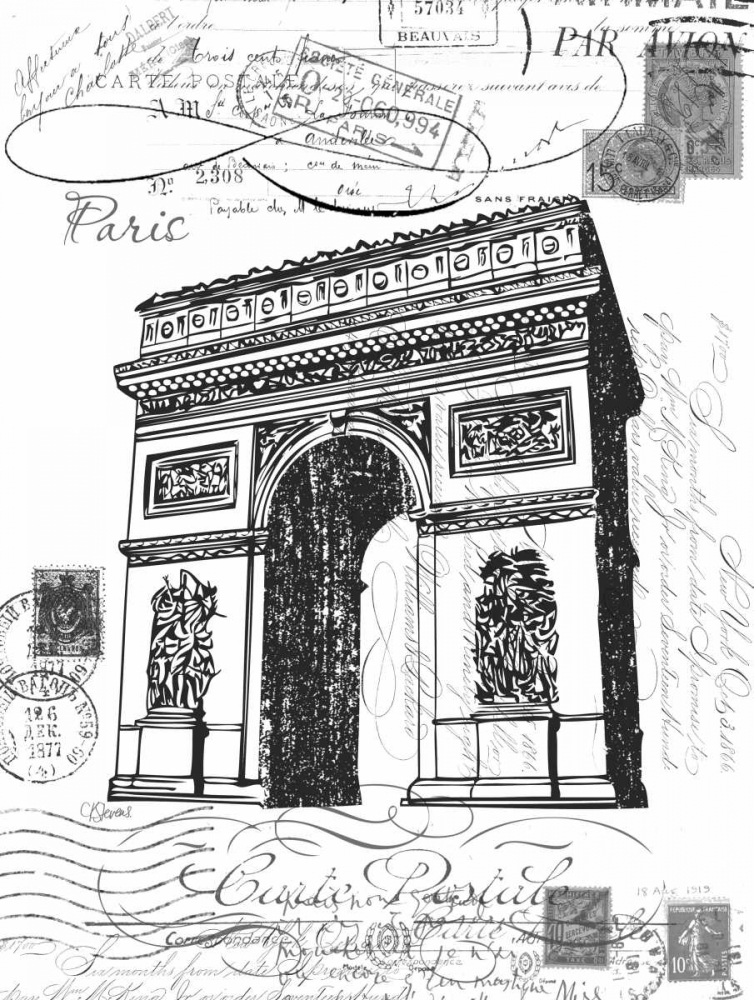Eco Vintage Paris 2 art print by Carole Stevens for $57.95 CAD