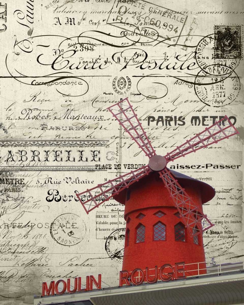 Eco Vintage Paris 2 art print by Carole Stevens for $57.95 CAD