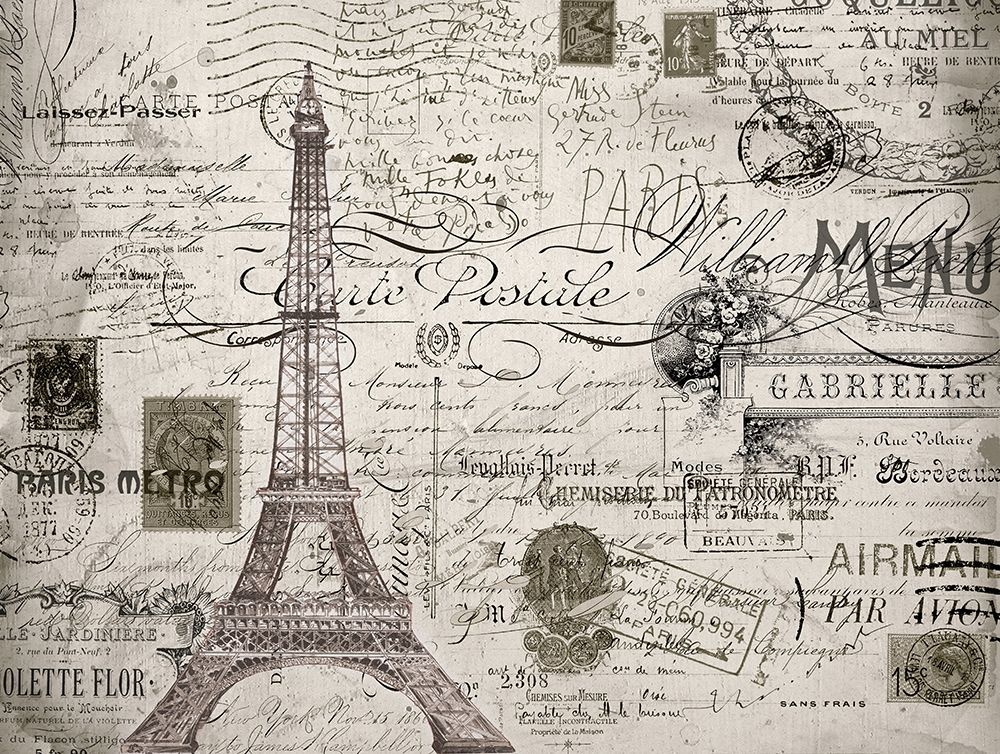 Eco Vintage Paris V2 art print by Carole Stevens for $57.95 CAD
