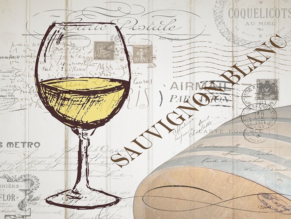 Vintage Wine 1 art print by Carole Stevens for $57.95 CAD