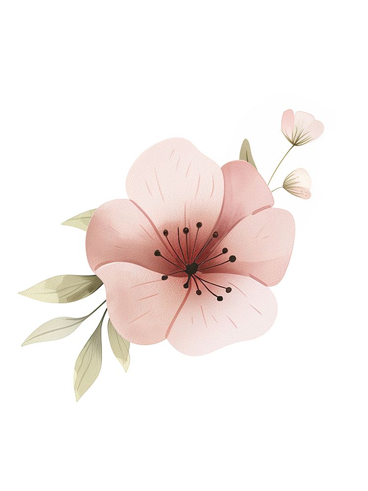 Blush Floral 1 art print by Christine Simpson for $57.95 CAD