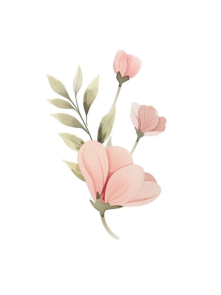 Blush Floral 3 art print by Christine Simpson for $57.95 CAD
