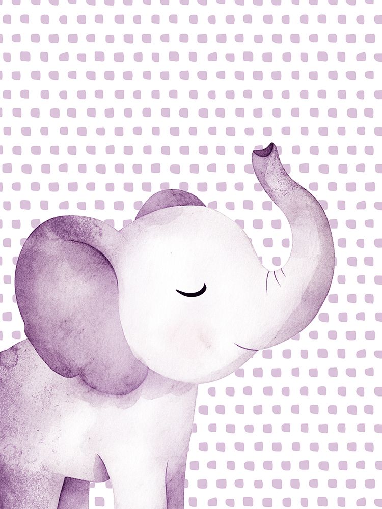 Safari Purple Portrait 1 art print by Christine Simpson for $57.95 CAD