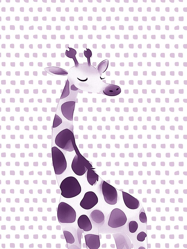Safari Purple Portrait 2 art print by Christine Simpson for $57.95 CAD