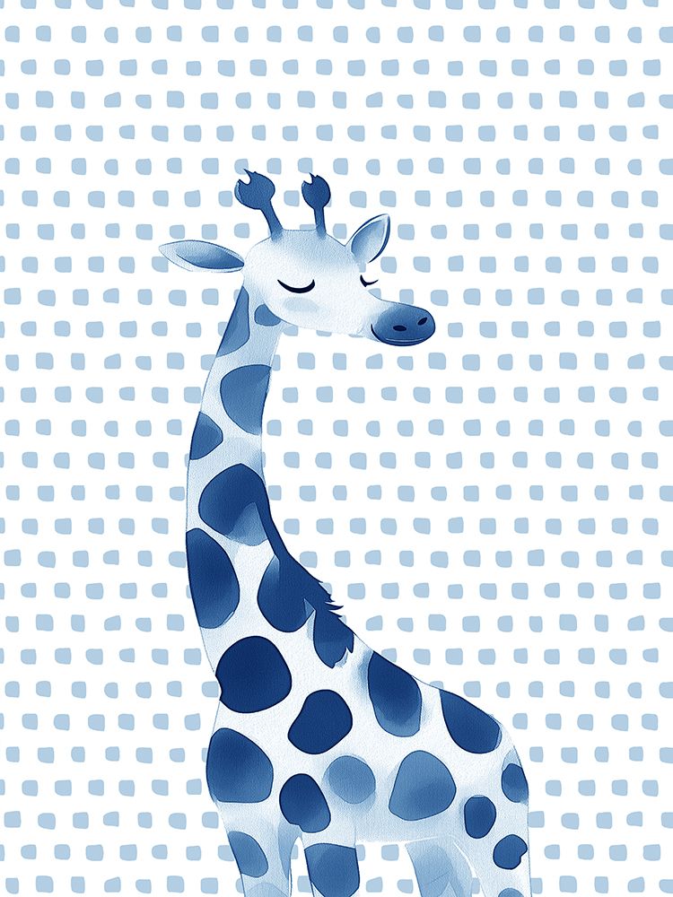Safari Blue Portrait 2 art print by Christine Simpson for $57.95 CAD