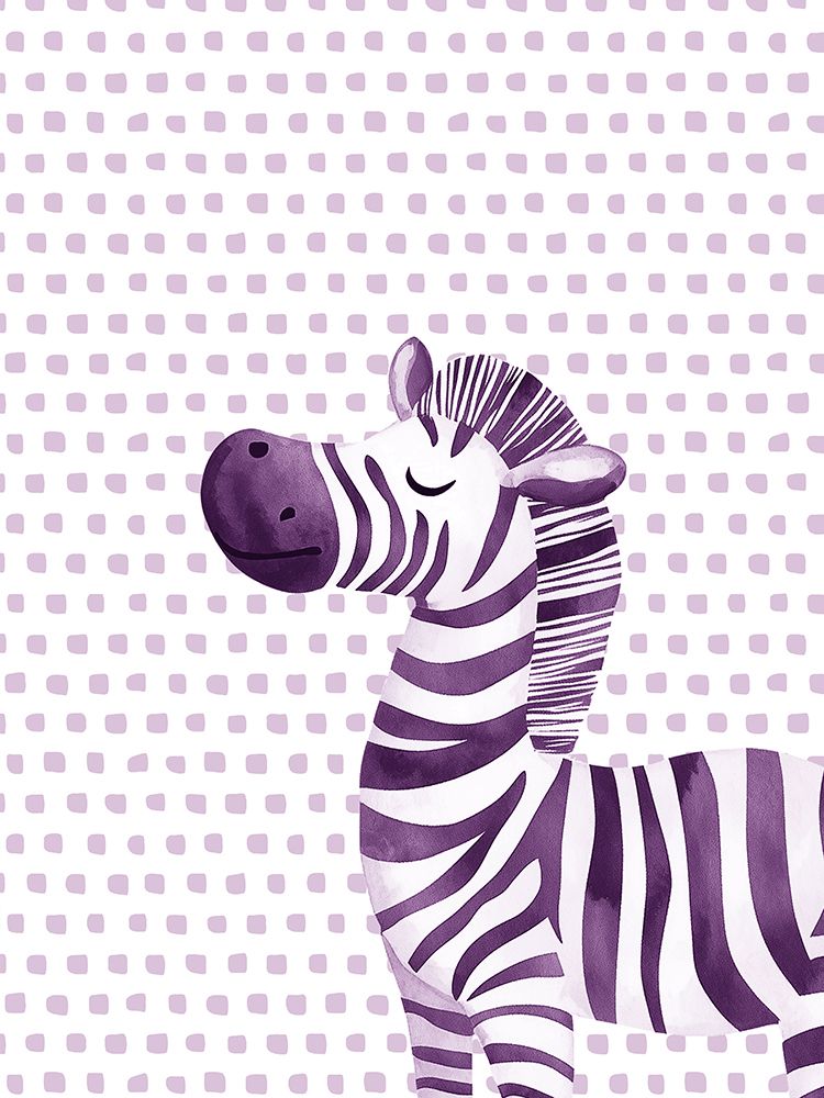 Safari Purple Portrait 3 art print by Christine Simpson for $57.95 CAD
