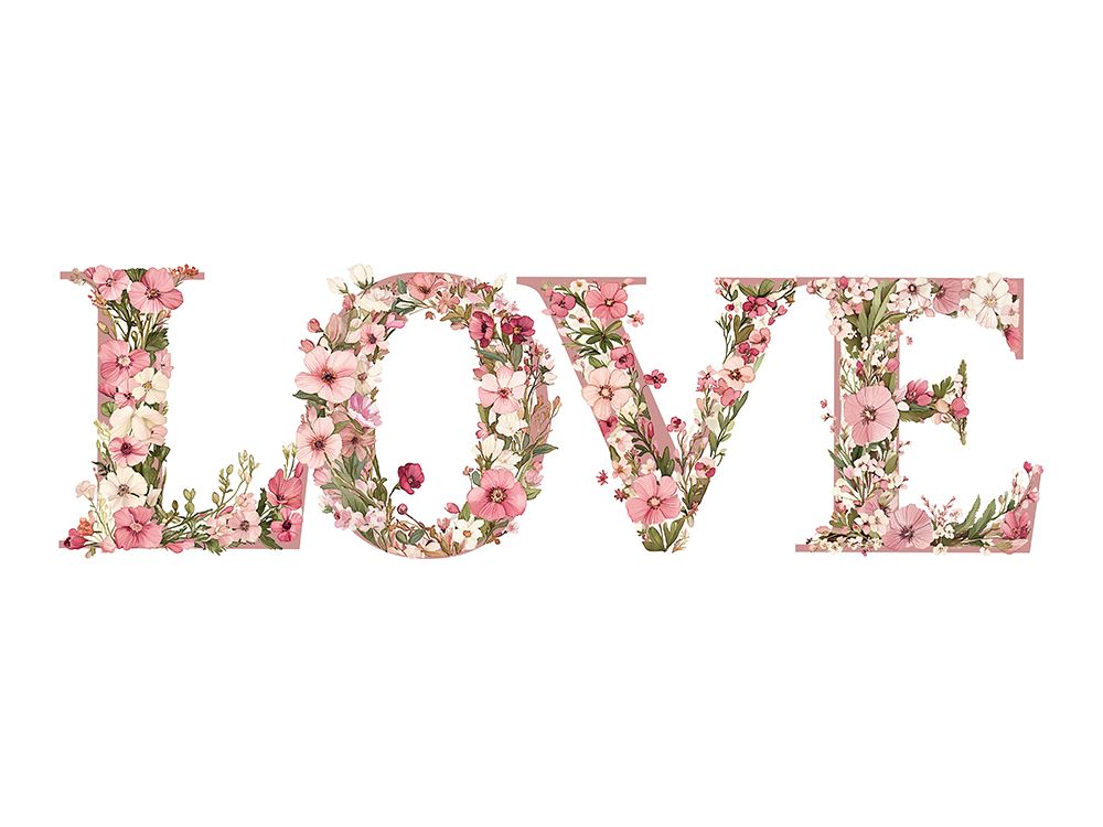 Pink Love Set 3 art print by Christine Simpson for $57.95 CAD
