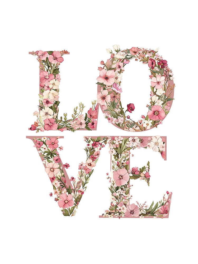 Pink Love Set 6 art print by Christine Simpson for $57.95 CAD