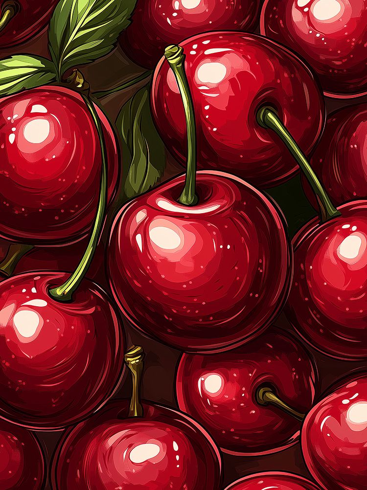 Cherry 7 art print by Christine Simpson for $57.95 CAD