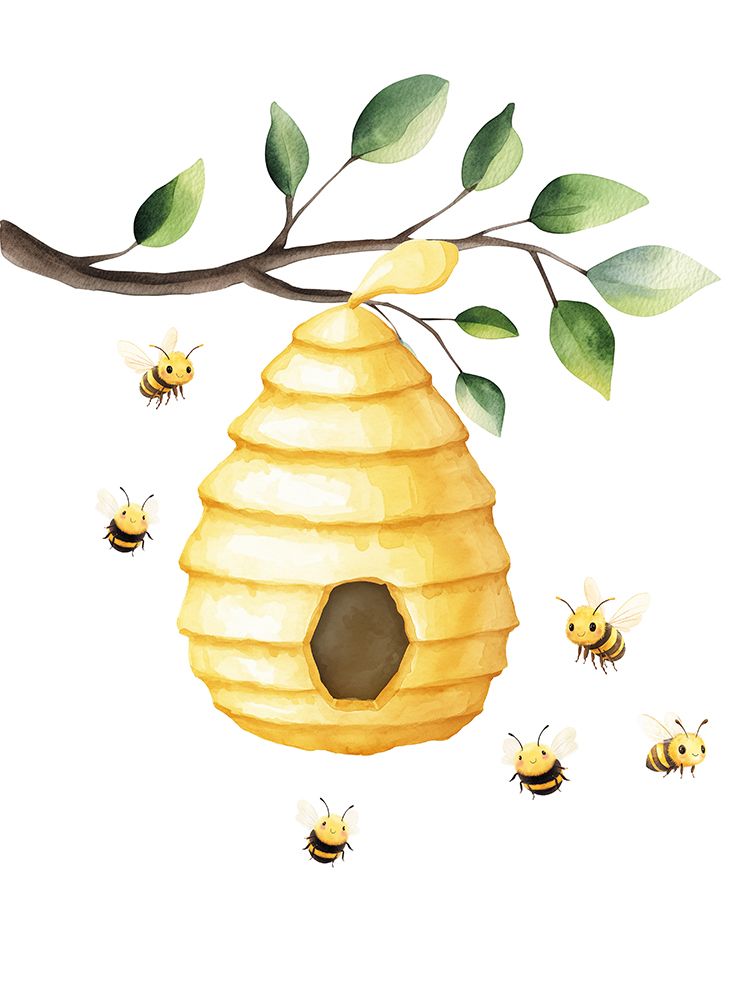 Honey Friends 1 art print by Christine Simpson for $57.95 CAD