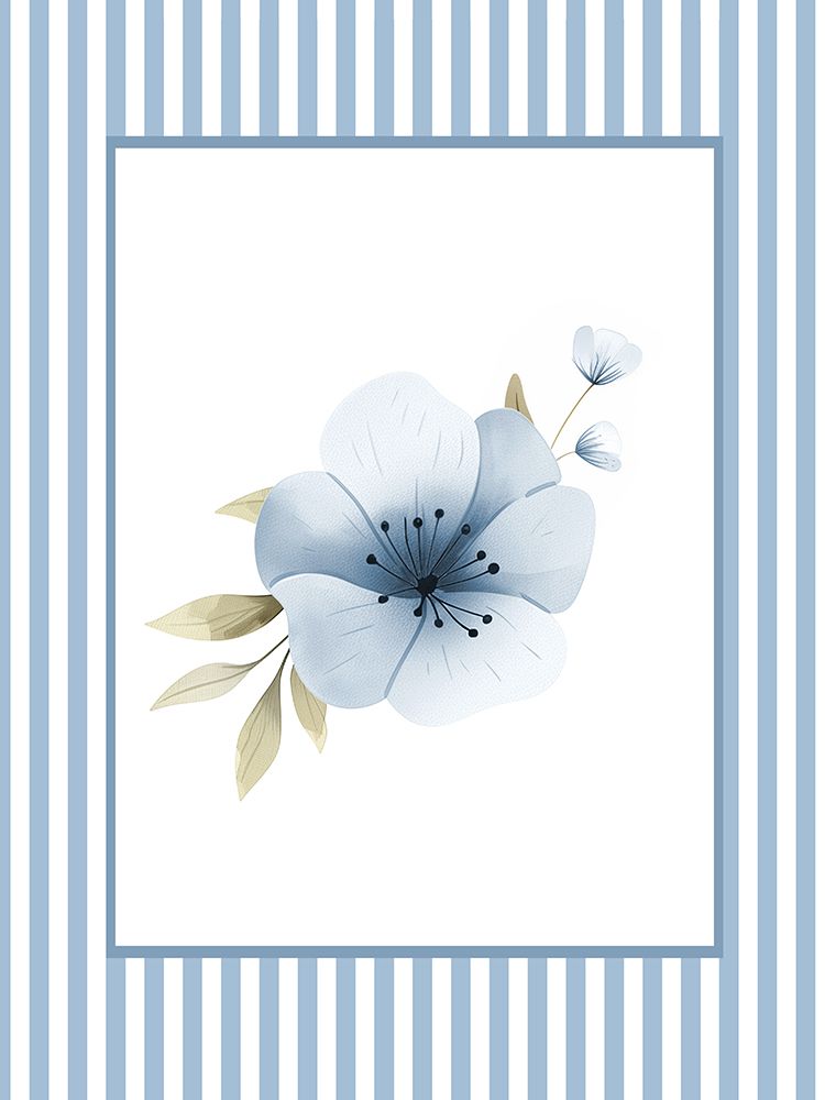 Blue Floral 1 art print by Christine Simpson for $57.95 CAD