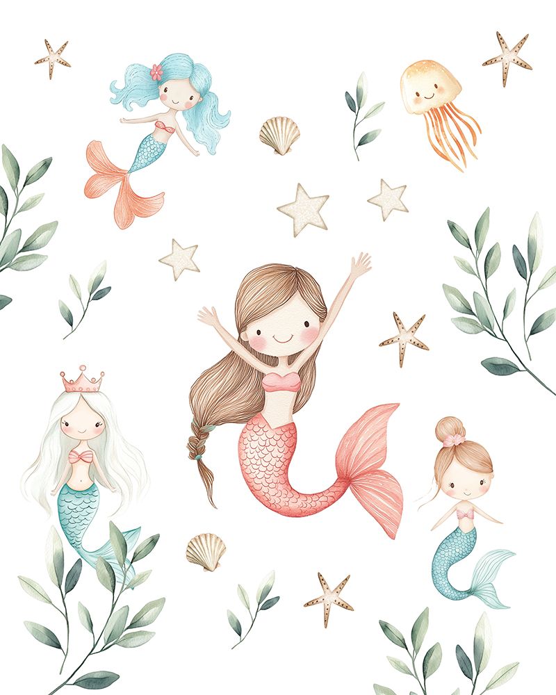 Mermaids Adventures 5 art print by Christine Simpson for $57.95 CAD