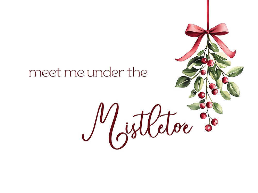 Under The Mistletoe 1 art print by Christine Simpson for $57.95 CAD
