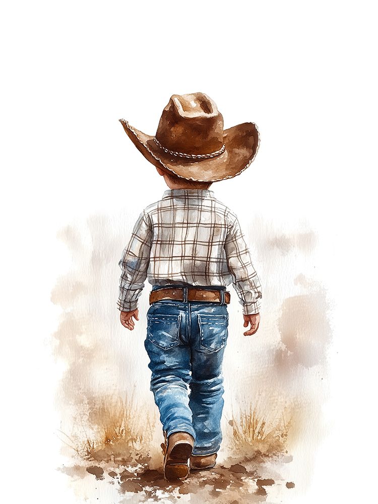 Cowboy Set 1 art print by Christine Simpson for $57.95 CAD
