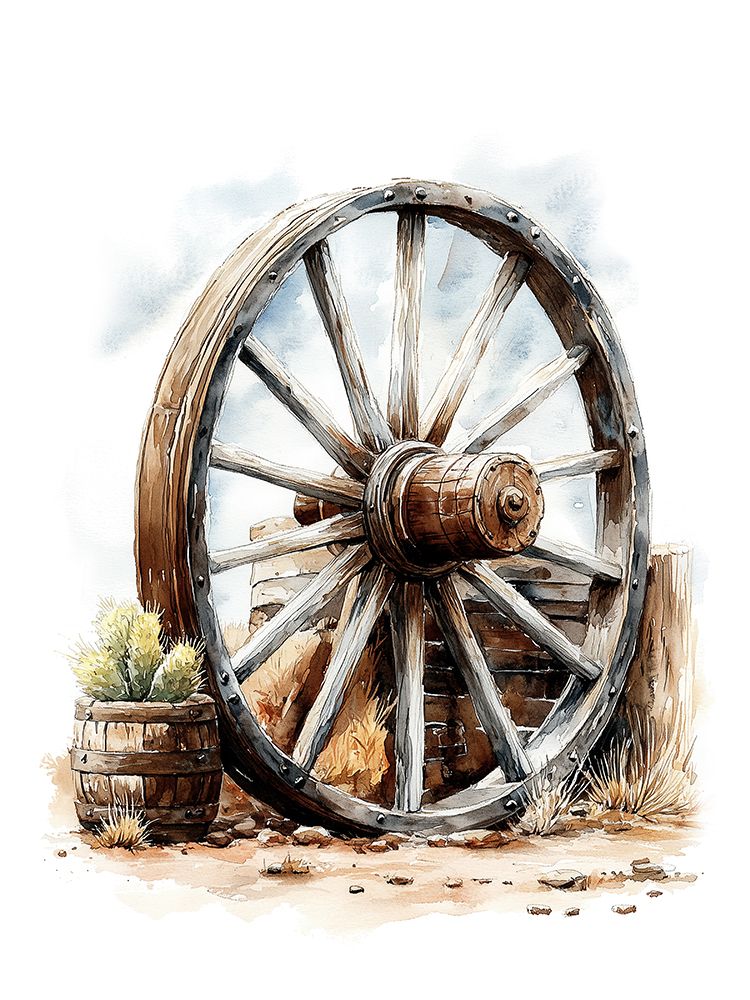 Cowboy Set 4 art print by Christine Simpson for $57.95 CAD