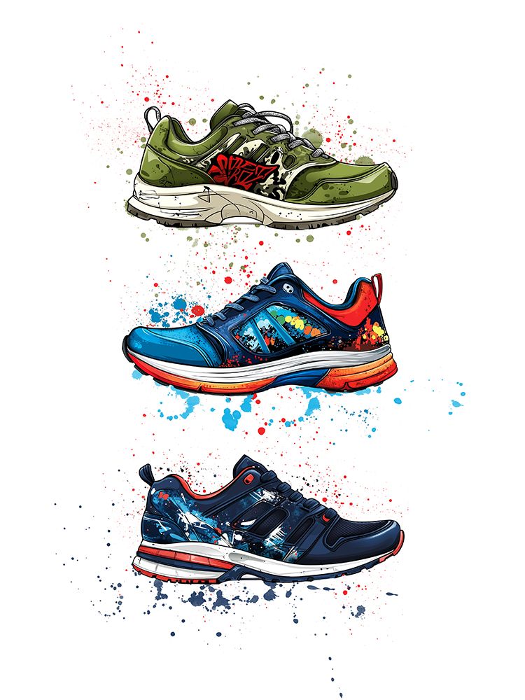 Sneakers Art 1 art print by Christine Simpson for $57.95 CAD