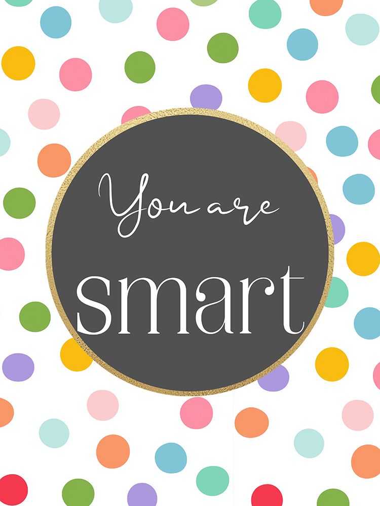 Polka Dots Affirmations 4 art print by Christine Simpson for $57.95 CAD