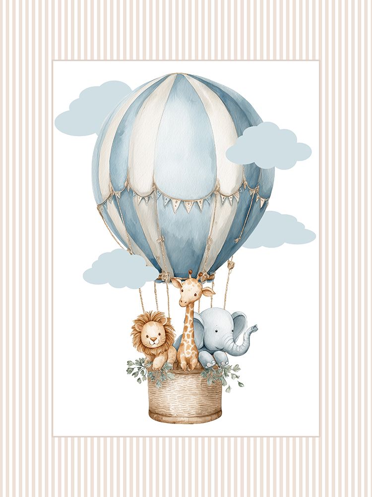 Hot Air Balloons Animals 1 art print by Christine Simpson for $57.95 CAD