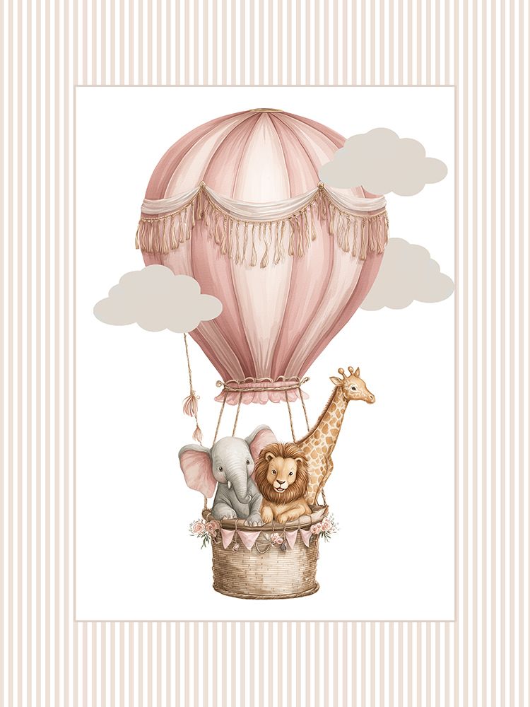 Hot Air Balloons Animals 2 art print by Christine Simpson for $57.95 CAD