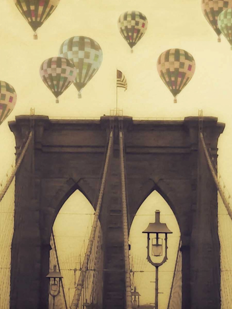 Bridge Balloons Vert art print by Ashley Davis for $57.95 CAD