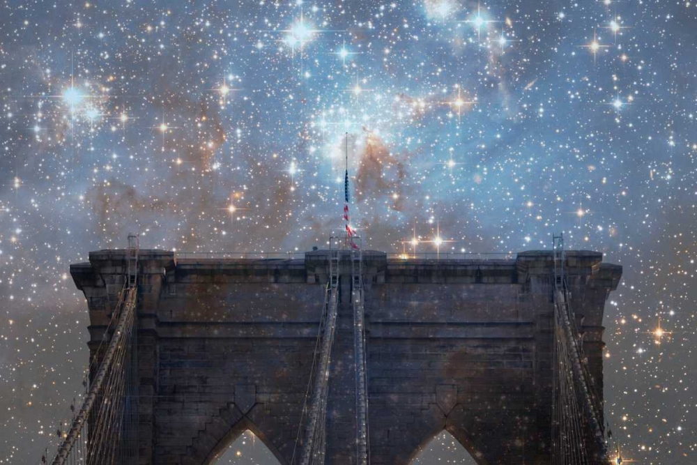 Brooklyn Starry Night art print by Ashley Davis for $57.95 CAD