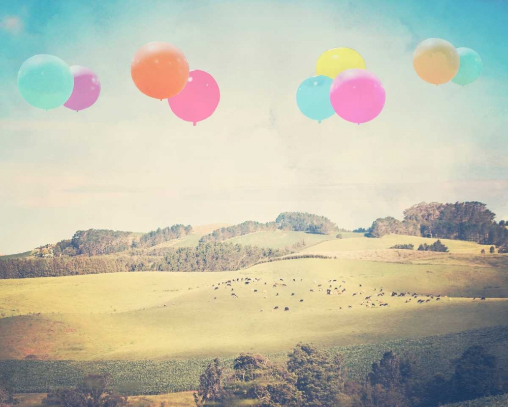 Balloons Over the Country art print by Ashley Davis for $57.95 CAD